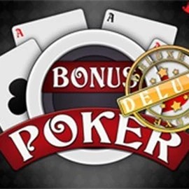 Bonus Poker Deluxe - 3 Hands online game logo by RTG (Reel Time Gaming) on rollflame.com.de