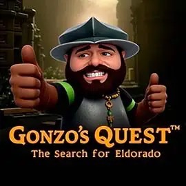 Gonzo's Quest logo by NetEnt at Rollflame CasinoGonzo's Quest