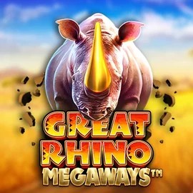 Great Rhino Megaways by Pragmatic Play, showcased at rollflame.com.de – game logo