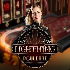 Lightning Roulette logo by Evolution Rollflame Casino
