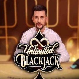 Unlimited Blackjack game by Ezugi – logo hosted on Rollflame Casino